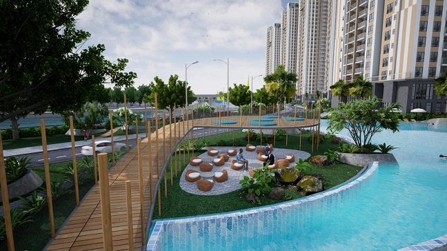 Cảnh quan kỳ ảo của Diamond Riverside Canh quan ky ao cua Diamond Riverside