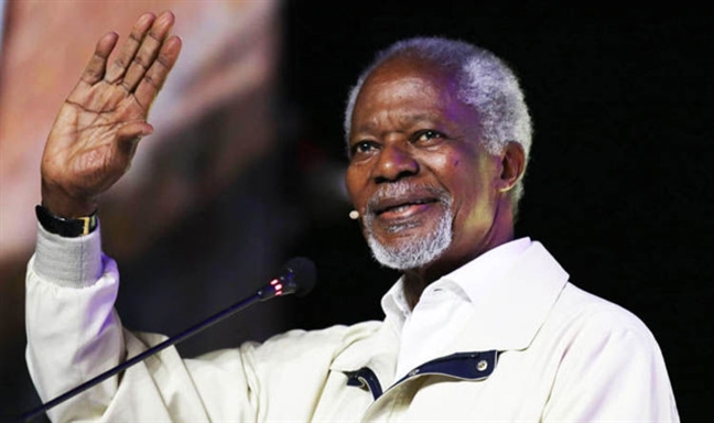 Kofi Annan và biểu tượng bất diệt của tiếng nói đối thoại, hòa bình Kofi Annan va bieu tuong bat diet cua tieng noi doi thoai, hoa binh