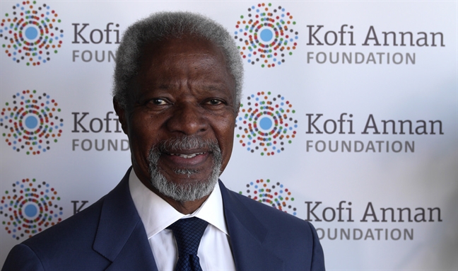 Kofi Annan và biểu tượng bất diệt của tiếng nói đối thoại, hòa bình Kofi Annan va bieu tuong bat diet cua tieng noi doi thoai, hoa binh