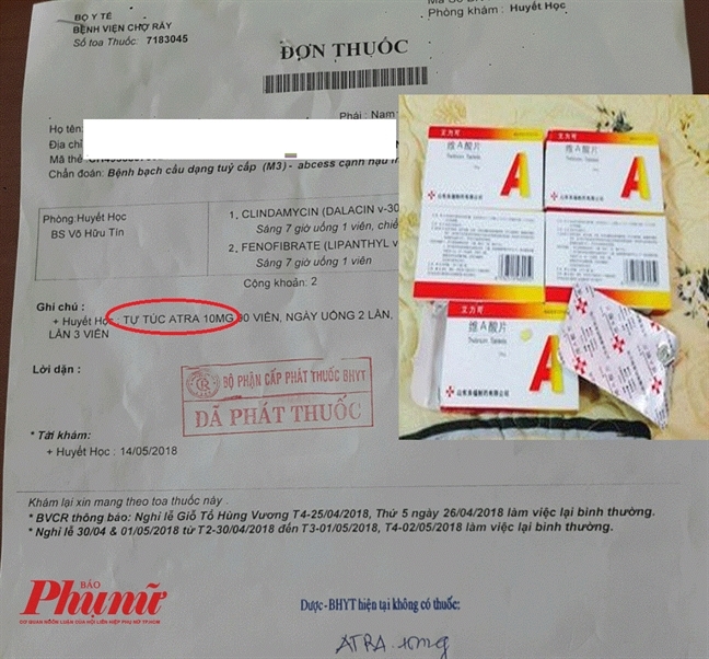 Bệnh viện không có thuốc điều trị ung thư máu, Cục Quản lý Dược nói gì? Benh vien khong co thuoc dieu tri ung thu mau, Cuc Quan ly Duoc noi gi?