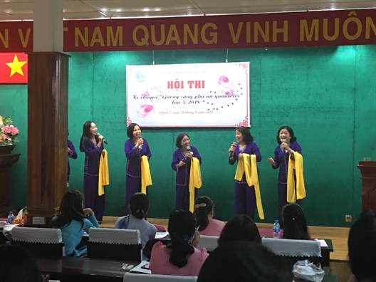 Quận 1: Giới thiệu những gương sáng phụ nữ về các Chi, Tổ hội Quan 1: Gioi thieu nhung guong sang phu nu ve cac Chi, To hoi