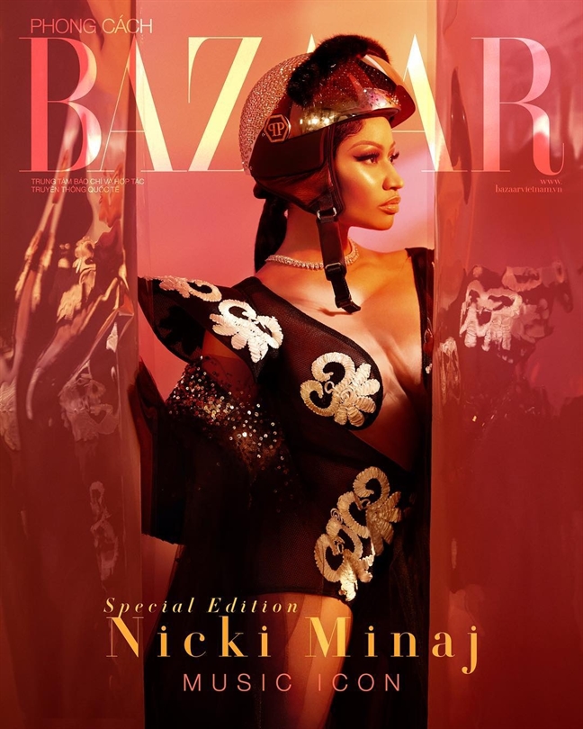 Nicki Minaj diện trang phục của nhà thiết kế Việt Nicki Minaj dien trang phuc cua nha thiet ke Viet