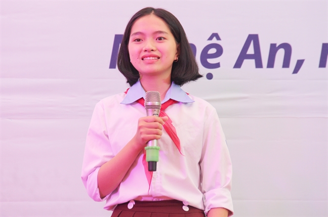Nữ sinh lớp 8 giành giải ba viết thư quốc tế UPU Nu sinh lop 8 gianh giai ba viet thu quoc te UPU