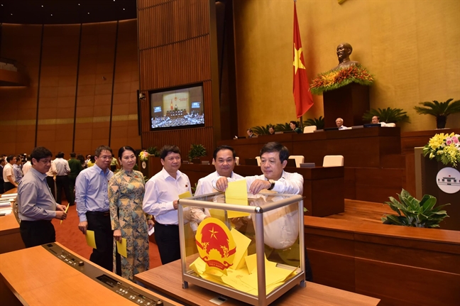 Quốc hội trình danh sách 48 người lấy phiếu tín nhiệm Quoc hoi trinh danh sach 48 nguoi lay phieu tin nhiem