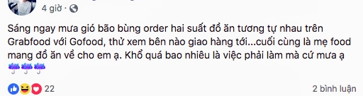 Ứng dụng đặt xe, đồ ăn 'chập chờn' ngày mưa bão Ung dung dat xe, do an 'chap chon' ngay mua bao