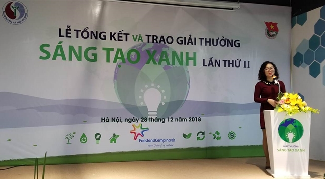 Lễ chung kết và trao giải thưởng sáng tạo xanh lần thứ 2 Le chung ket va trao giai thuong sang tao xanh lan thu 2