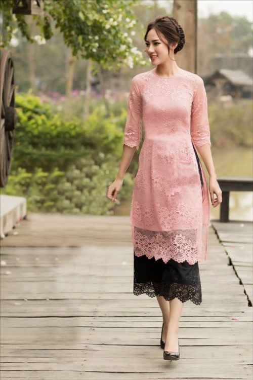 Bí quyết diện áo dài đón tết chuẩn theo dáng người Bi quyet dien ao dai don tet chuan theo dang nguoi