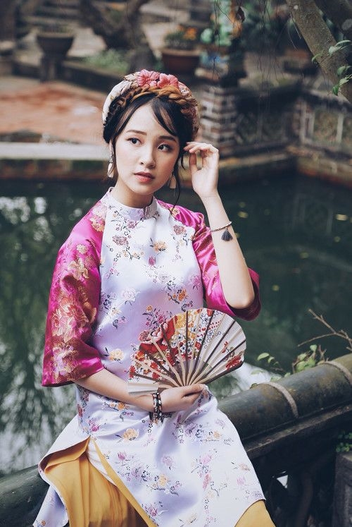 Bí quyết diện áo dài đón tết chuẩn theo dáng người Bi quyet dien ao dai don tet chuan theo dang nguoi