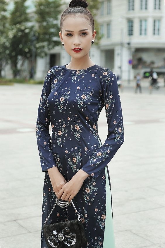 Bí quyết diện áo dài đón tết chuẩn theo dáng người Bi quyet dien ao dai don tet chuan theo dang nguoi