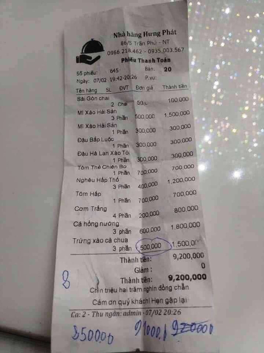 Bị du khách ‘tố’ chém 500 ngàn/đĩa trứng xào cà chua, nhà hàng nói nhân viên… tính đại Bi du khach ‘to’ chem 500 ngan/dia trung xao ca chua, nha hang noi nhan vien… tinh dai
