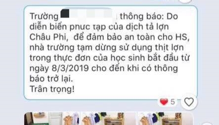 Hàng loạt trường mầm non 'tẩy chay' thịt lợn khỏi thực đơn Hang loat truong mam non 'tay chay' thit lon khoi thuc don