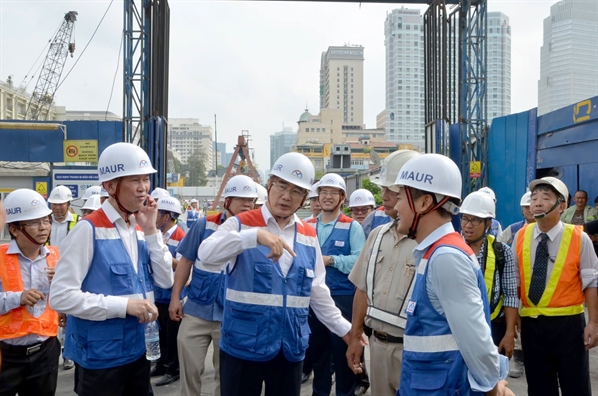Bí thư Thành ủy Nguyễn Thiện Nhân thị sát, giải quyết các vấn đề nóng của metro Bi thu Thanh uy Nguyen Thien Nhan thi sat, giai quyet cac van de nong cua metro