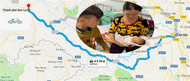 Cậu bé 13 tuổi đạp xe không phanh từ Sơn La xuống Hà Nội thăm em nằm viện Cau be 13 tuoi dap xe khong phanh tu Son La xuong Ha Noi tham em nam vien