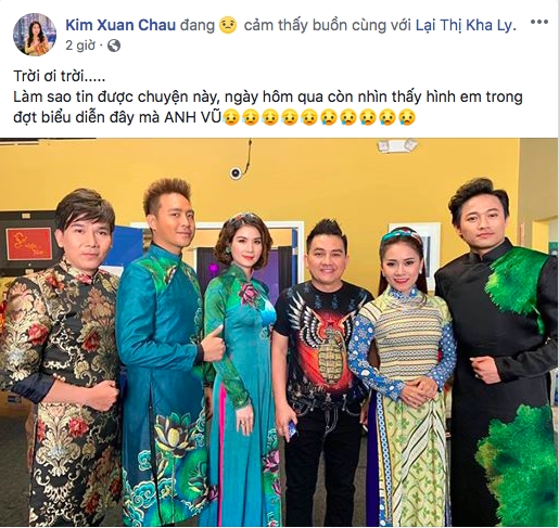 Các nghệ sĩ xót thương trước sự ra đi đột ngột của diễn viên hài Anh Vũ Cac nghe si xot thuong truoc su ra di dot ngot cua dien vien hai Anh Vu
