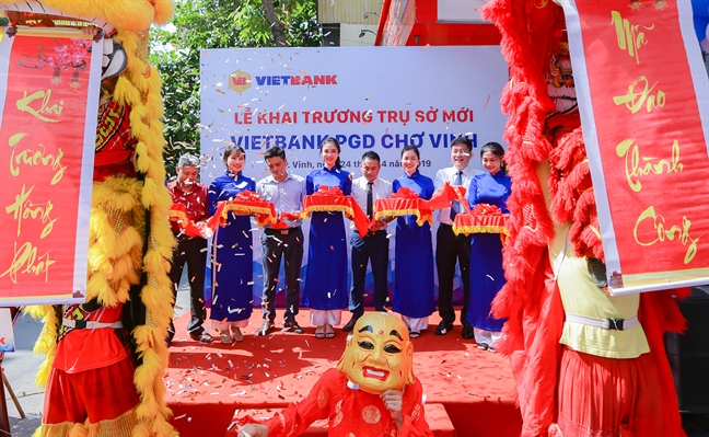 Vietbank khai trương trụ sở mới phòng giao dịch Chợ Vinh Vietbank khai truong tru so moi phong giao dich Cho Vinh