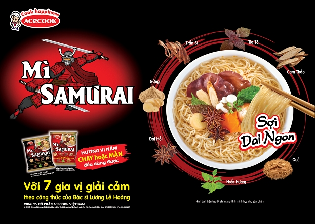Mì Samưrai bước đột phá mới của Acecook Việt Nam Mi Samurai buoc dot pha moi cua Acecook Viet Nam