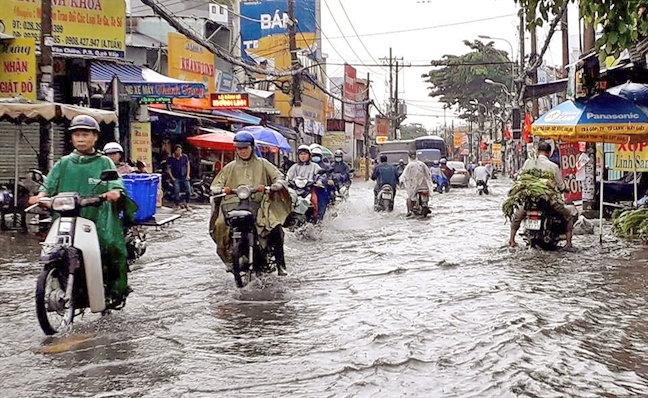 Chớm ngập, đề phòng tai nạn điện Chom ngap, de phong tai nan dien