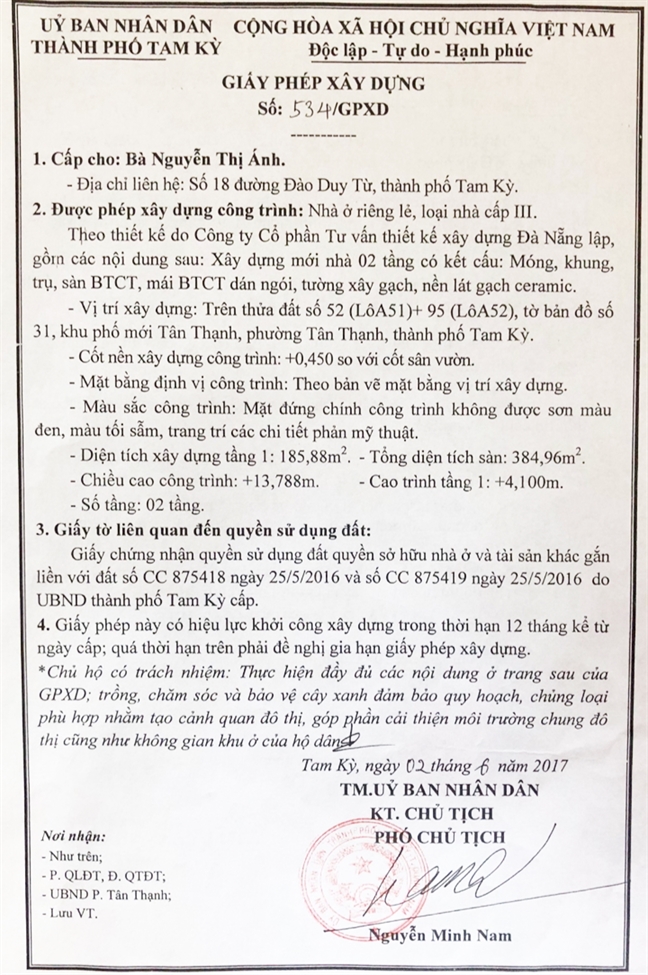 Nguyên Bí thư Tỉnh ủy nói về lô đất 1.261 m2: 'Họ đồng ý nhượng thì tôi mua thôi' Nguyen Bi thu Tinh uy noi ve lo dat 1.261 m2: 'Ho dong y nhuong thi toi mua thoi'
