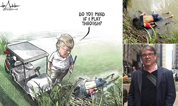 Họa sĩ biếm ‘gặp họa’ vì tranh vẽ Tổng thống Trump Hoa si biem ‘gap hoa’ vi tranh ve Tong thong Trump