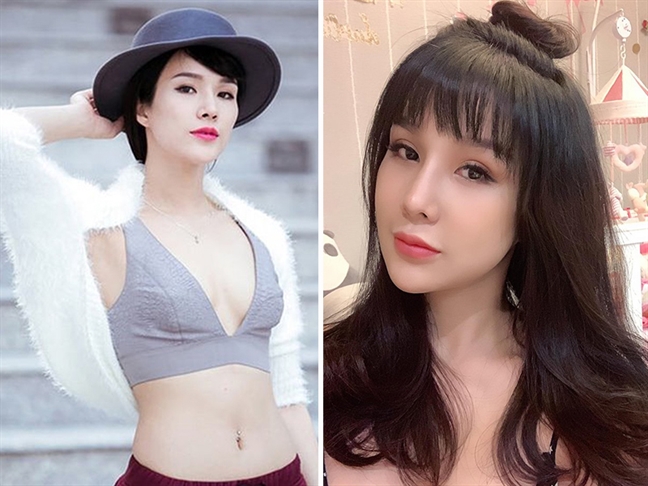 Những chiếc cằm dài ngoằng của sao Việt Nhung chiec cam dai ngoang cua sao Viet