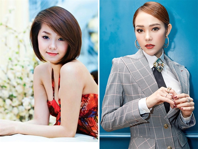 Những chiếc cằm dài ngoằng của sao Việt Nhung chiec cam dai ngoang cua sao Viet