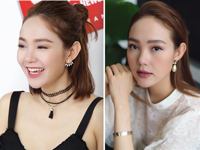 Những chiếc cằm dài ngoằng của sao Việt Nhung chiec cam dai ngoang cua sao Viet