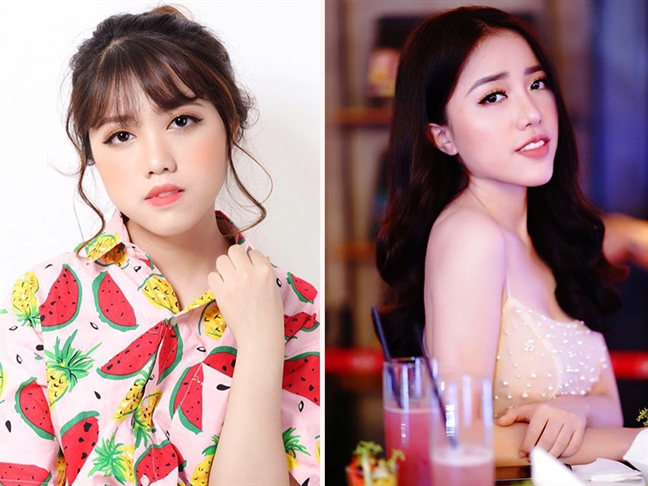 Những chiếc cằm dài ngoằng của sao Việt Nhung chiec cam dai ngoang cua sao Viet