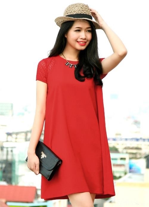 Mặc váy suông sao cho không nhàm chán? Mac vay suong sao cho khong nham chan?