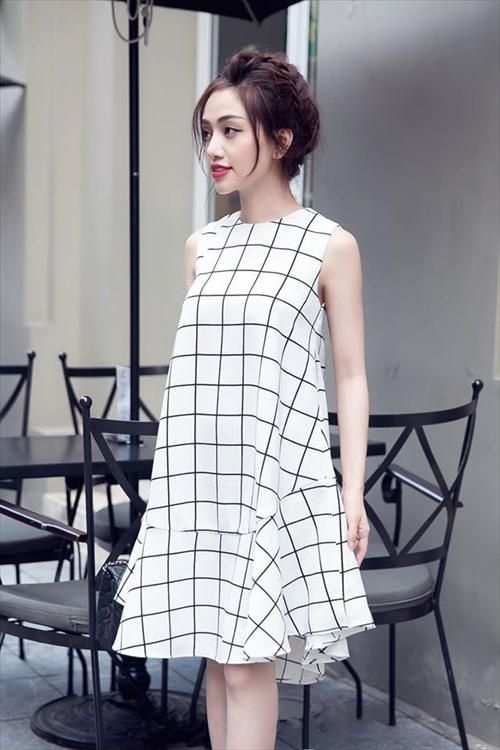 Mặc váy suông sao cho không nhàm chán? Mac vay suong sao cho khong nham chan?