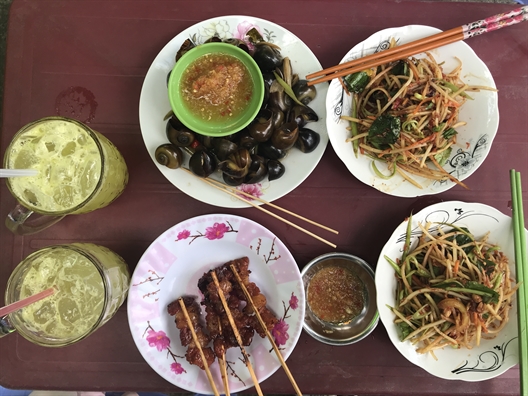 Về vùng Bảy Núi đừng quên đi tìm món đu đủ đâm Ve vung Bay Nui dung quen di tim mon du du dam