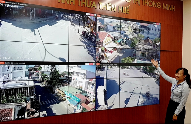 Thừa Thiên Huế chính thức vận hành 'mắt thần' giám sát đô thị Thua Thien Hue chinh thuc van hanh 'mat than' giam sat do thi