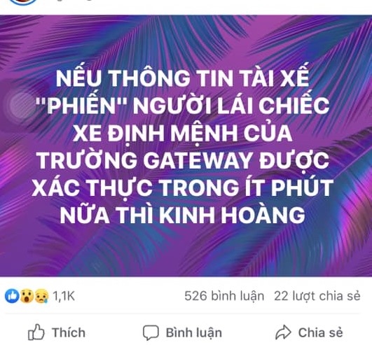 Cơ quan điều tra phủ nhận tin đồn tài xế trường Gateway tử vong Co quan dieu tra phu nhan tin don tai xe truong Gateway tu vong