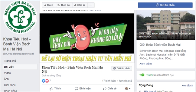 Vạch mặt trang Facebook giả danh Bệnh viện Bạch Mai lừa bệnh nhân mua trà thảo dược trị đau dạ dày Vach mat trang Facebook gia danh Benh vien Bach Mai lua benh nhan mua tra thao duoc tri dau da day