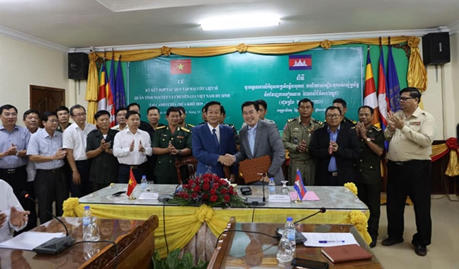 Campuchia sẽ tiếp tục tìm kiếm hài cốt bộ đội tình nguyện Việt Nam Campuchia se tiep tuc tim kiem hai cot bo doi tinh nguyen Viet Nam