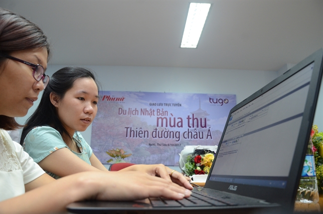 Giao luu truc tuyen 'Du lich Nhat Ban mua thu - Thien duong chau A'