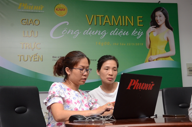 Giao luu truc tuyen 'Vitamin E - cong dung dieu ky'