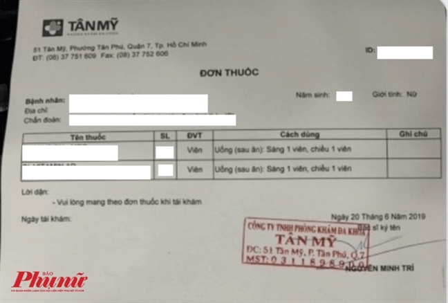 Phòng khám Đa khoa Tân Mỹ 'thuê' bác sĩ chưa có chứng chỉ hành nghề khám bệnh Phong kham Da khoa Tan My 'thue' bac si chua co chung chi hanh nghe kham benh