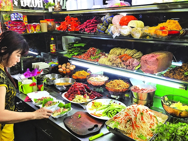 Vị tình quán ăn đường phố Vi tinh quan an duong pho