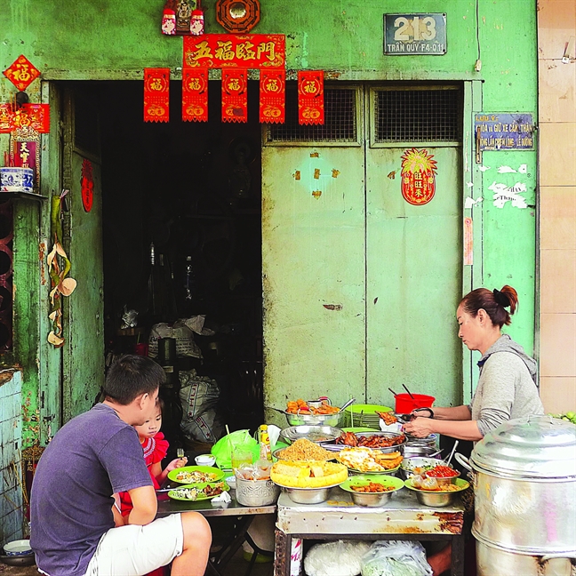 Vị tình quán ăn đường phố Vi tinh quan an duong pho