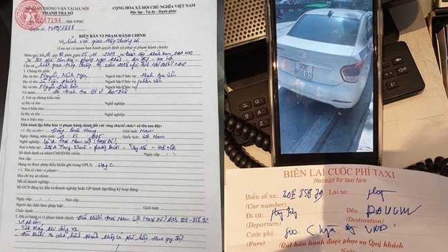 Giam xe, tước bằng lái, phạt tiền tài xế taxi 'chặt chém' khách Tây Giam xe, tuoc bang lai, phat tien tai xe taxi 'chat chem' khach Tay
