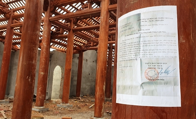 UBND tỉnh Nghệ An chỉ đạo xử lý vụ chùa không phép xây lấn di tích quốc gia UBND tinh Nghe An chi dao xu ly vu chua khong phep xay lan di tich quoc gia