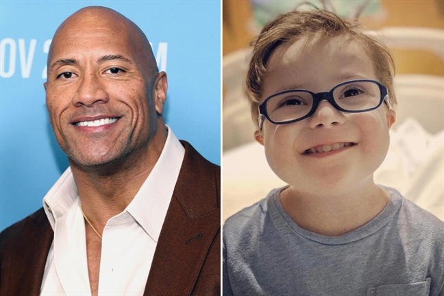 Dwayne Johnson hát, động viên cậu bé 3 tuổi mắc ung thư Dwayne Johnson hat, dong vien cau be 3 tuoi mac ung thu