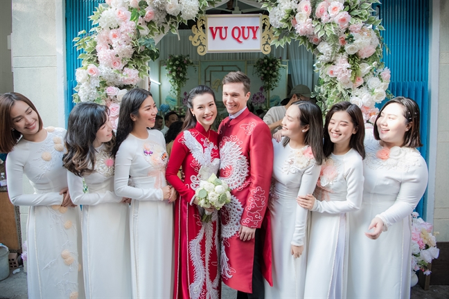 Toàn cảnh đám cưới Hoàng Oanh Toan canh dam cuoi Hoang Oanh