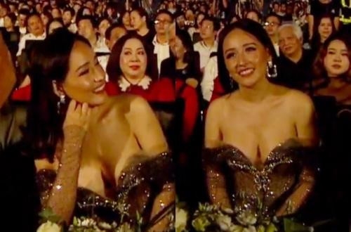 Thót tim với váy áo nghệ sĩ trên sóng truyền hình Thot tim voi vay ao nghe si tren song truyen hinh