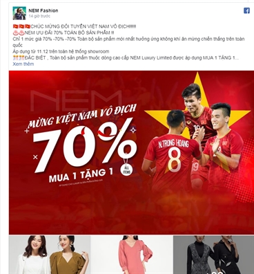 Những người tên Hậu, Hùng, Yến, Toản, Thanh... được ưu đãi mua hàng sau chức vô địch SEA Games 30 Nhung nguoi ten Hau, Hung, Yen, Toan, Thanh... duoc uu dai mua hang sau chuc vo dich SEA Games 30