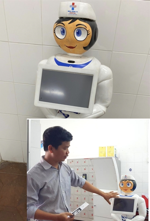 Thú vị với những robot được sử dụng ở các bệnh viện tại TP.HCM Thu vi voi nhung robot duoc su dung o cac benh vien tai TP.HCM
