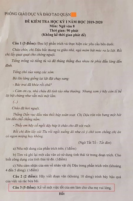 Khi đề văn không giúp người học sống tốt hơn Khi de van khong giup nguoi hoc song tot hon