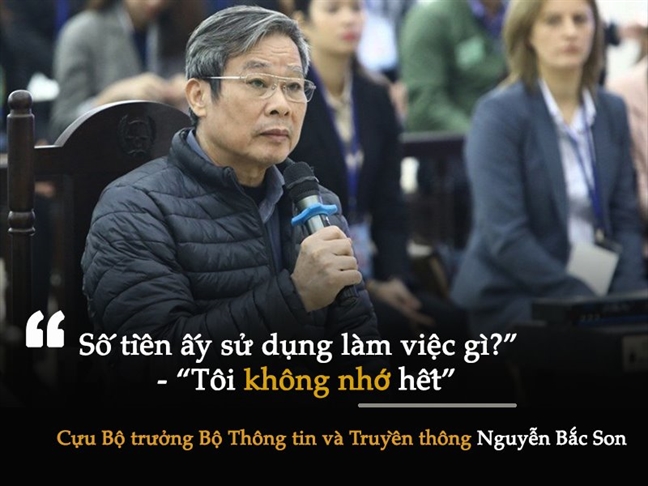 Cựu Bộ trưởng Nguyễn Bắc Son lại khai có nhận 3 triệu USD nhưng không đưa cho con gái Cuu Bo truong Nguyen Bac Son lai khai co nhan 3 trieu USD nhung khong dua cho con gai